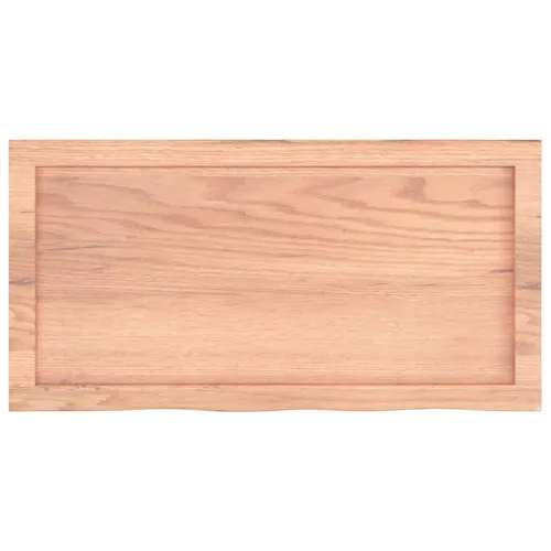 Stolna ploča svjetlosmeđa 80x40x(2-6) cm tretirana hrastovina - Svjetlosmeđa 80 x 40 x 6 cm Cijena
