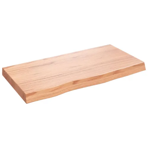 Stolna ploča svjetlosmeđa 80x40x(2-6) cm tretirana hrastovina - Svjetlosmeđa 80 x 40 x 6 cm Cijena