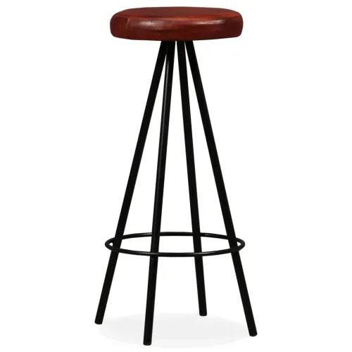 Barski stolci od prave kože 4 kom - 4 Cijena