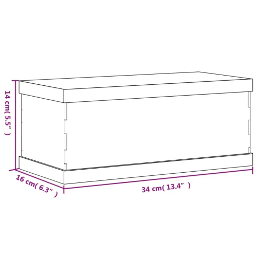Kutija za izlaganje prozirna 34 x 16 x 14 cm akrilna - 34 x 16 x 14 cm Cijena