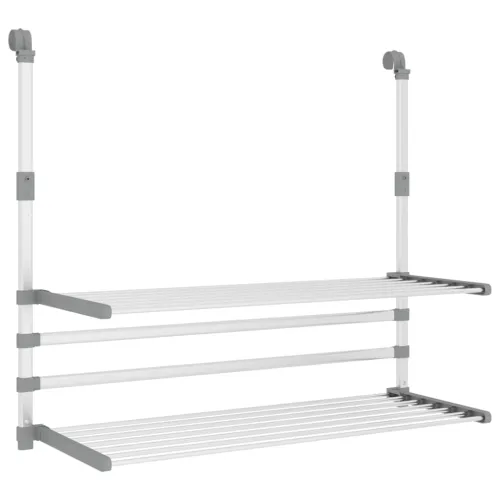 Stalak za sušenje za balkon 89 x 25 x (60 - 95) cm aluminijski - 89 x 25 x 95 cm 89 x 25 x 95 cm Cijena