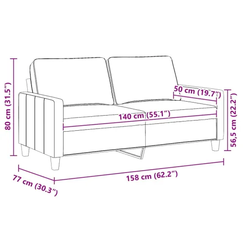 Dvosjed od tkanine crvena boja vina 140 cm - Boja crnog vina 140 cm Cijena