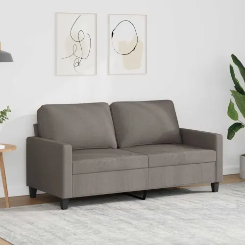 Dvosjed od tkanine smeđesivi 140 cm - Sivo-smeđa 140 cm Cijena