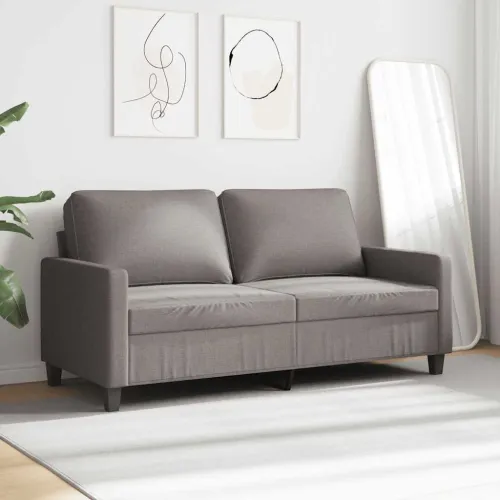 Dvosjed od tkanine smeđesivi 140 cm - Sivo-smeđa 140 cm Cijena