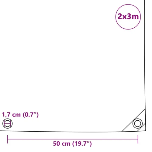 Cerada 650 g/m²&nbsp; 2x3 m plava - Plava 2 x 3 m 1 s ušicama Cijena