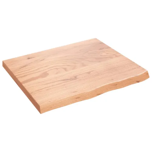 Stolna ploča svjetlosmeđa 60x50x2 cm tretirana hrastovina - Svjetlosmeđa 60 x 50 x 2 cm Cijena