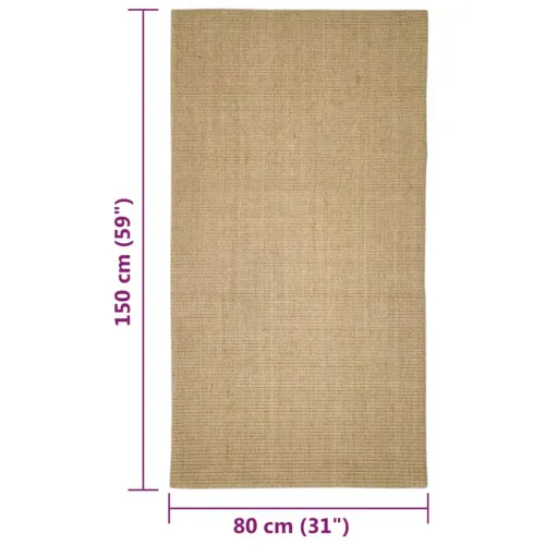 Tepih od sisala za grebanje 80 x 150 cm - Svjetlosmeđa 80 x 150 cm Cijena