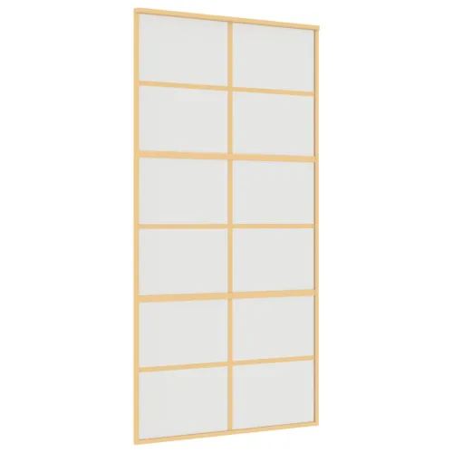 Klizna vrata zlatna 102,5x205 cm matirano staklo ESG i aluminij - Zlatna i mat 102.5 x 205 cm Rešetke 6 x 2 Cijena
