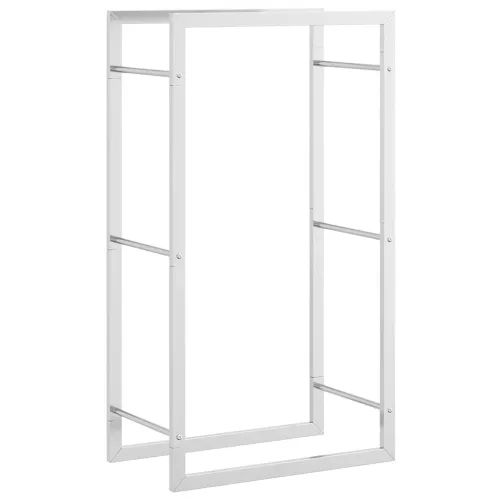 Stalak za drva za ogrjev 50x28x94 cm od nehrđajućeg čelika - Srebrno 50 x 28 x 94 cm Cijena