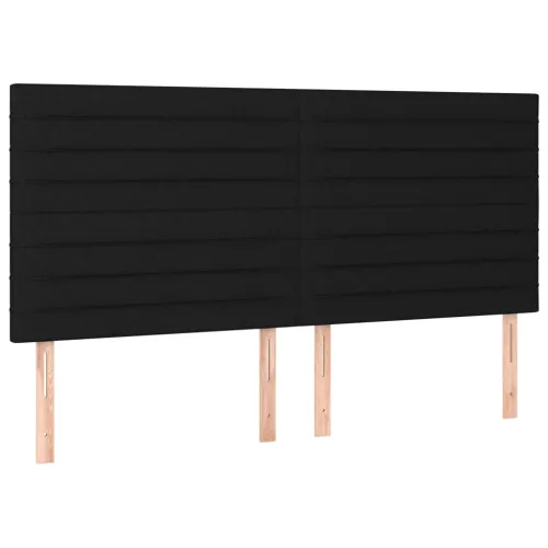 LED uzglavlje crno 180x5x118/128 cm od tkanine - Crna 180 x 5 x 118/128 cm Cijena