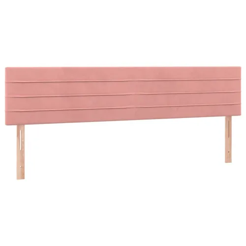 Boxspring - Krevet s oprugama i madracem ružičasti 180x200 cm baršunasti - Ružičasta 180 x 200 cm vodoravne pruge Cijena