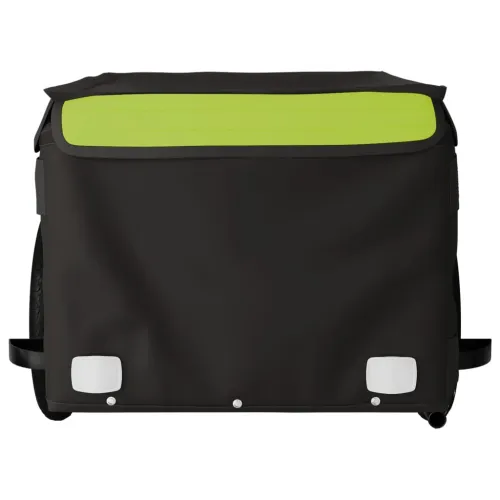 Prikolica za bicikl crno-zelena 30 kg željezna - Zelena 120 x 54 x 44 cm Cijena