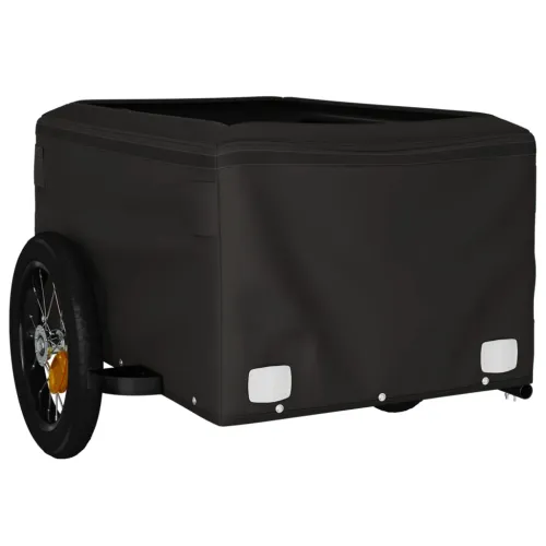 Prikolica za bicikl crno-zelena 30 kg željezna - Zelena 120 x 54 x 44 cm Cijena
