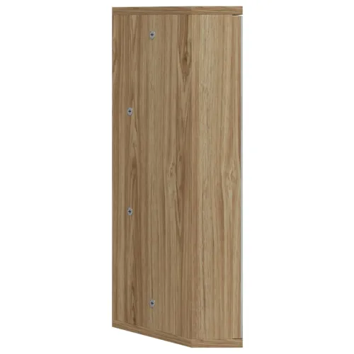 Kutni kupaonski ormarić s ogledalom boja hrasta 30 x 24 x 60 cm - Boja hrasta Cijena