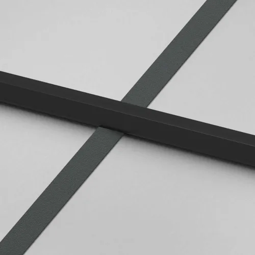 Sobna vrata tanka crna 76 x 201,5 cm kaljeno staklo i aluminij - Crna i mat 76 x 201.5 cm Mreže 4 x 2 Cijena