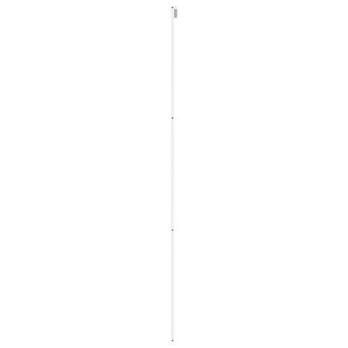Klizna vrata bijela 90 x 205 cm od kaljenog stakla i aluminija - Bijela i prozirna 90 x 205 cm 2 vodoravne šipke Cijena
