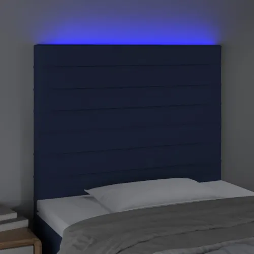 LED uzglavlje plavo 90x5x118/128 cm od tkanine - Plava 90 x 5 x 118/128 cm Cijena