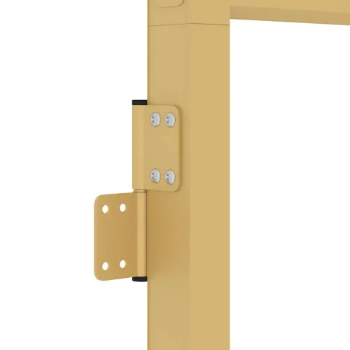 Sobna vrata tanka zlatna 83x201,5 cm kaljeno staklo i aluminij - Zlatna i prozirna 83 x 201.5 cm 3 vodoravne šipke Cijena
