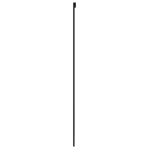 Klizna vrata crna 90 x 205 cm od kaljenog stakla i aluminija - Crna i mat 90 x 205 cm 2 vodoravne šipke Cijena