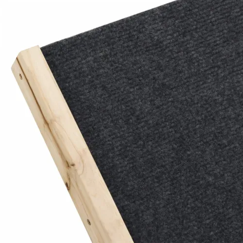Rampa za pse siva 100 x 40 cm od masivne jelovine - 100 x 40 cm Cijena