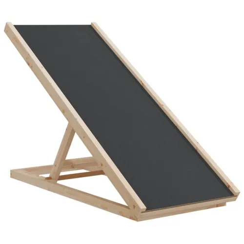 Rampa za pse siva 100 x 40 cm od masivne jelovine - Siva 100 x 40 cm 100 x 40 cm Cijena