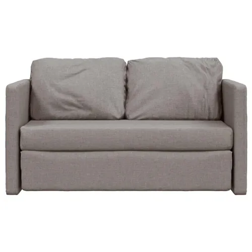 Podni kauč na razvlačenje 2-u-1 smeđesivi 112x174x55 cm baršun - Sivo-smeđa 112 x 60 x 55 cm Cijena