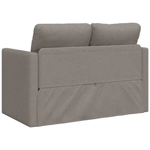 Podni kauč na razvlačenje 2-u-1 smeđesivi 112x174x55 cm baršun - Sivo-smeđa 112 x 60 x 55 cm Cijena
