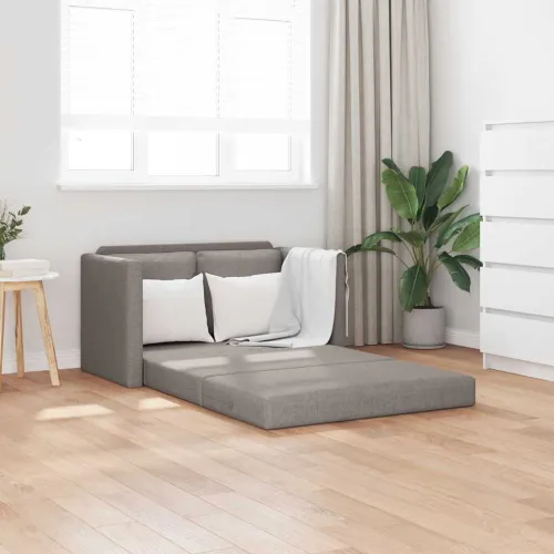 Podni kauč na razvlačenje 2-u-1 smeđesivi 112x174x55 cm baršun - Sivo-smeđa 112 x 60 x 55 cm 1 Sivo-smeđa Cijena