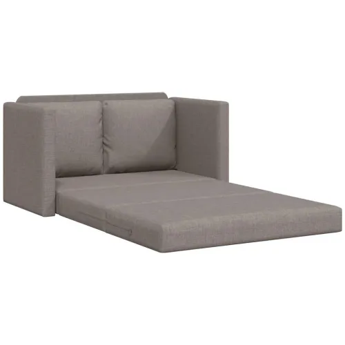 Podni kauč na razvlačenje 2-u-1 smeđesivi 112x174x55 cm baršun - Sivo-smeđa 112 x 60 x 55 cm Cijena