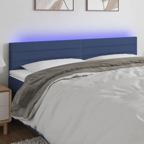 LED uzglavlje plavo 180x5x78/88 cm od tkanine - Plava 180 x 5 x 78/88 cm Cijena