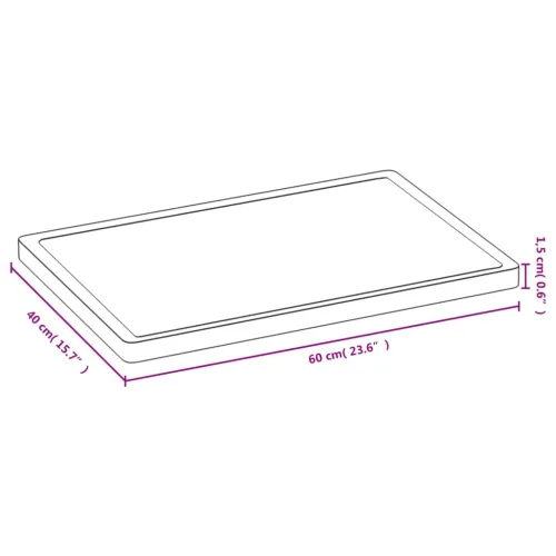 Daska za rezanje 40x60x1,5 cm od bambusa - 40 x 60 x 1.5 cm 1 40 x 60 x 1.5 cm Cijena