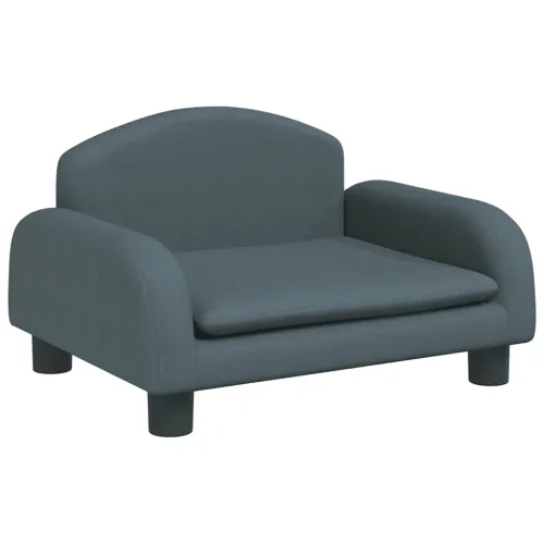 Krevet za pse tamnosivi 50 x 40 x 30 cm od tkanine - Tamno siva 50 x 40 x 30 cm tkanina Cijena