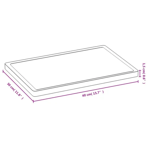 Daska za rezanje 40x30x1,5 cm od bambusa - 40 x 30 x 1.5 cm 1 40 x 30 x 1.5 cm Cijena