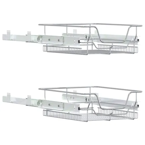 Izvlačne žičane košare 2 kom srebrne 45 cm - 450 mm Cijena