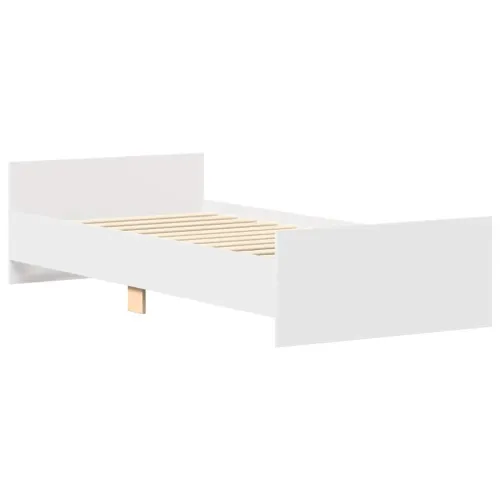 Okvir za krevet bijeli 90x190 cm konstruirano drvo - Bijela 90 x 190 cm Cijena