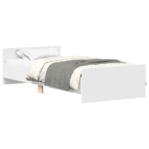 Okvir za krevet bijeli 90x190 cm konstruirano drvo - Bijela 90 x 190 cm Cijena