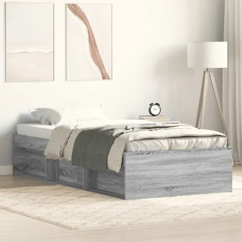 Okvir kreveta boja hrasta sonome 90 x 190 cm - Sivi hrast sonoma 90 x 190 cm Cijena
