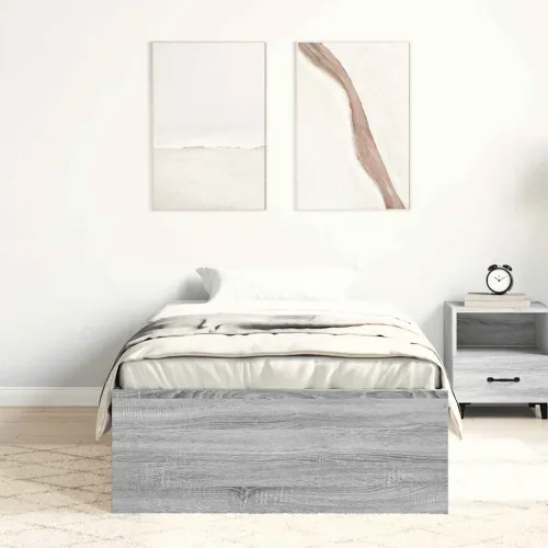 Okvir kreveta boja hrasta sonome 90 x 190 cm - Sivi hrast sonoma 90 x 190 cm Cijena