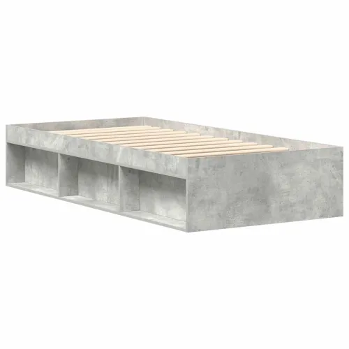 Okvir kreveta boja betona 75 x 190 cm mali za jednu osobu - Beton siva 75 x 190 cm Cijena