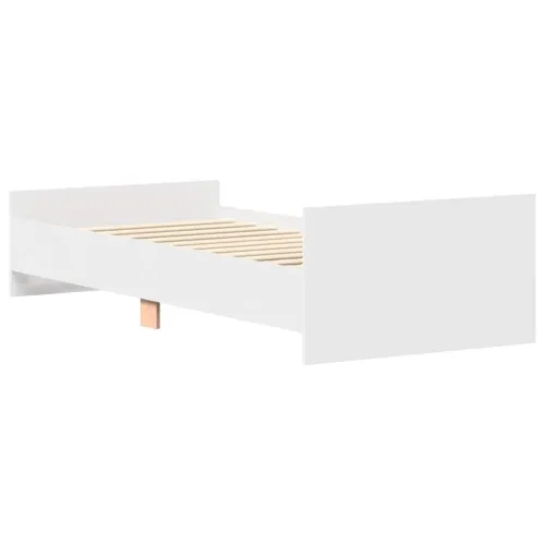 Okvir za krevet bijeli 90x200 cm konstruirano drvo - Bijela 90 x 200 cm Cijena