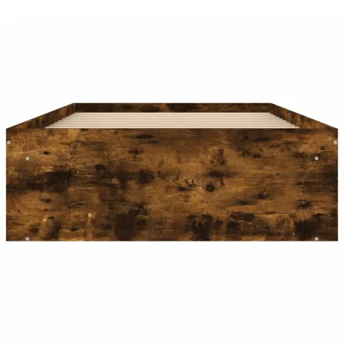 Okvir za krevet boja dimljenog hrasta 100x200 cm - Dimljeni hrast 100 x 200 cm Cijena