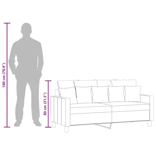 Dvosjed od tkanine krem 140 cm - Krema 1 140 cm Cijena