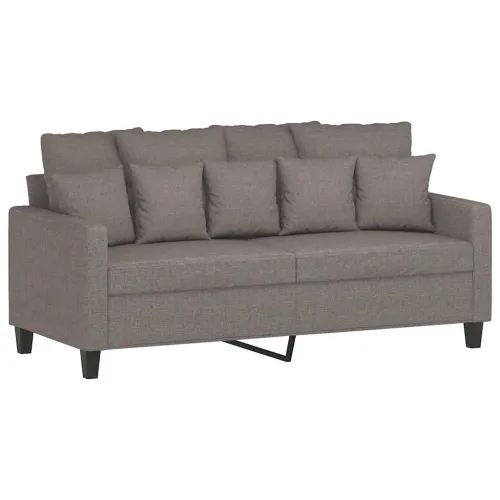 Dvosjed od tkanine smeđesivi 140 cm - Sivo-smeđa 140 cm Cijena
