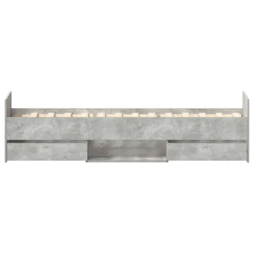 Okvir kreveta s uzglavljem i podnožjem boja betona 75 x 190 cm - Beton siva 75 x 190 cm Cijena
