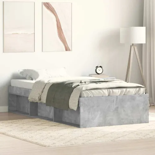 Okvir kreveta siva boja betona 100 x 200 cm - Beton siva 100 x 200 cm Cijena
