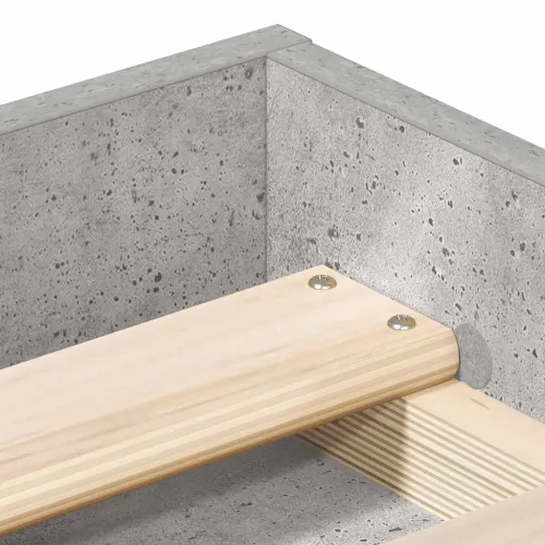 Okvir kreveta siva boja betona 100 x 200 cm - Beton siva 100 x 200 cm Cijena