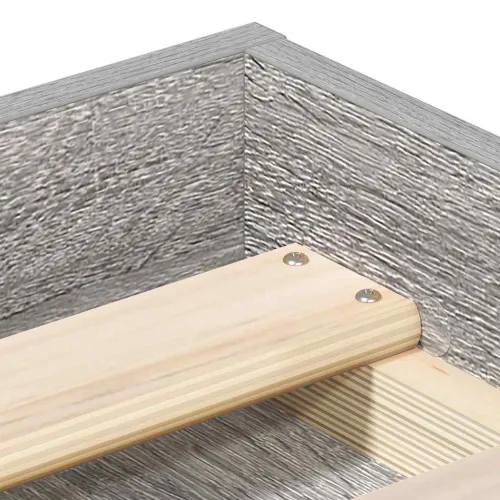 Okvir kreveta siva boja hrasta 100x200 cm - Sivi hrast sonoma 100 x 200 cm Cijena