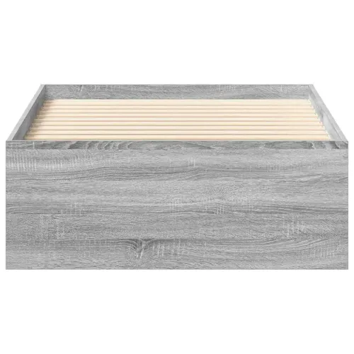 Okvir kreveta siva boja hrasta 100x200 cm - Sivi hrast sonoma 100 x 200 cm Cijena