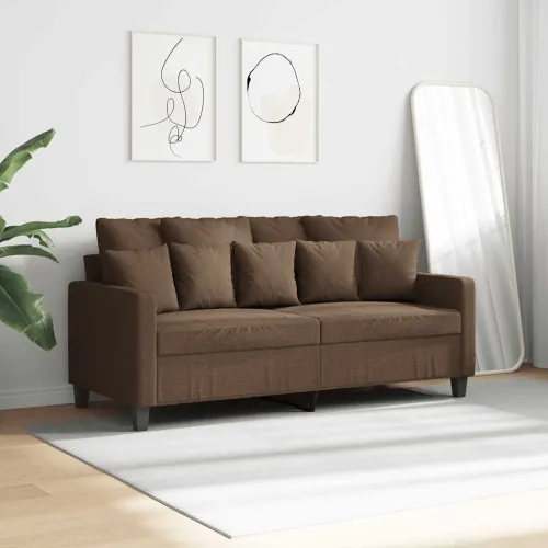 Dvosjed od tkanine smeđi 140 cm - Smeđa 1 140 cm Cijena