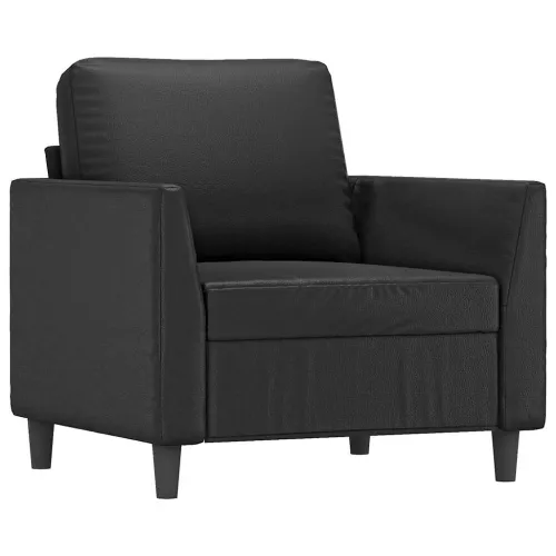 Fotelja crna 60 cm od umjetne kože - Crna 1 60 cm Cijena